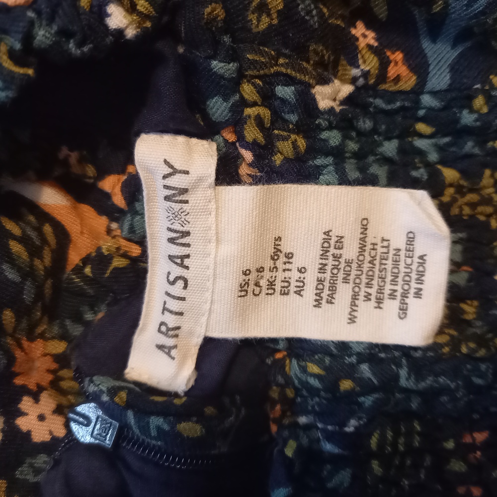 Age 5-6 Years Artisan Ny Wildlife Print Long Sleeve Dress - Picture 8 of 10